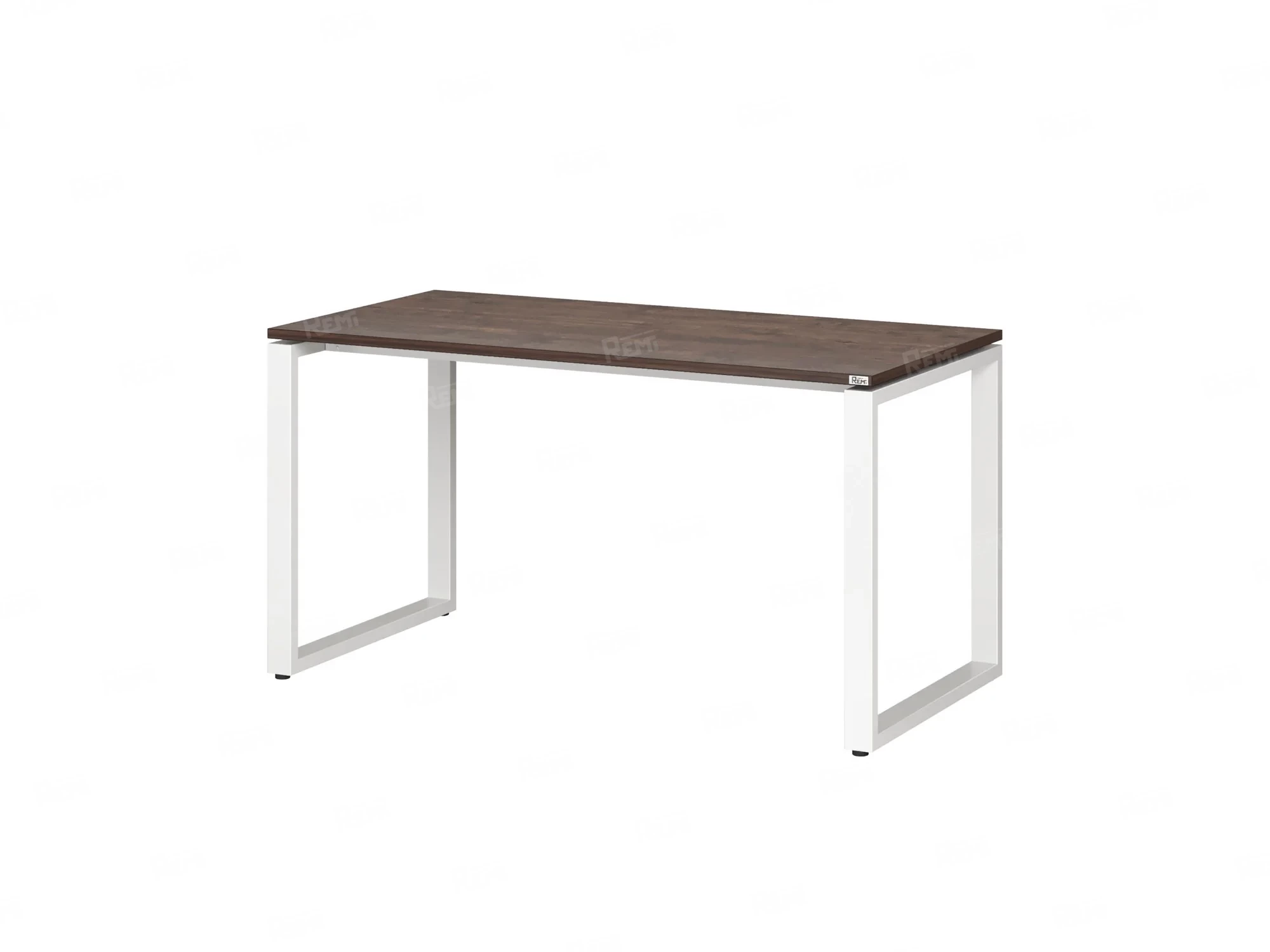 Стол прямой на O-образных опорах 2000x700x750 RM002-20x7 Дуб Апрельский шоколад/Белый