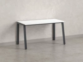 Стол прямой на Л-образных опорах 1000x700x750 RM004-10x7 Белый/Серый