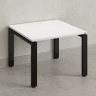 Журнальный стол с полкой 1000x700x550 RM183-10x7 Белый/Черный