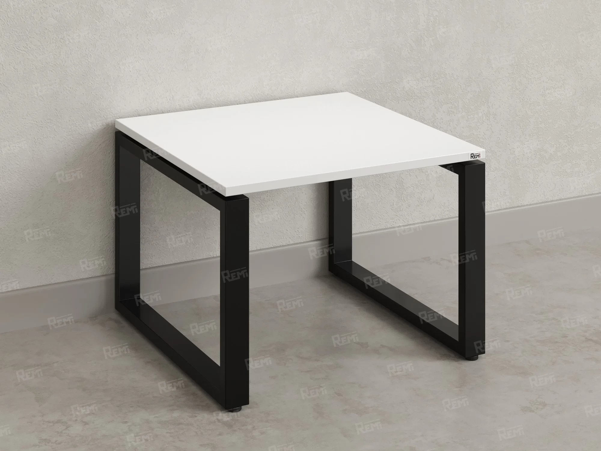 Журнальный стол с полкой 1200x800x550 RM182-12x8 Белый/Черный
