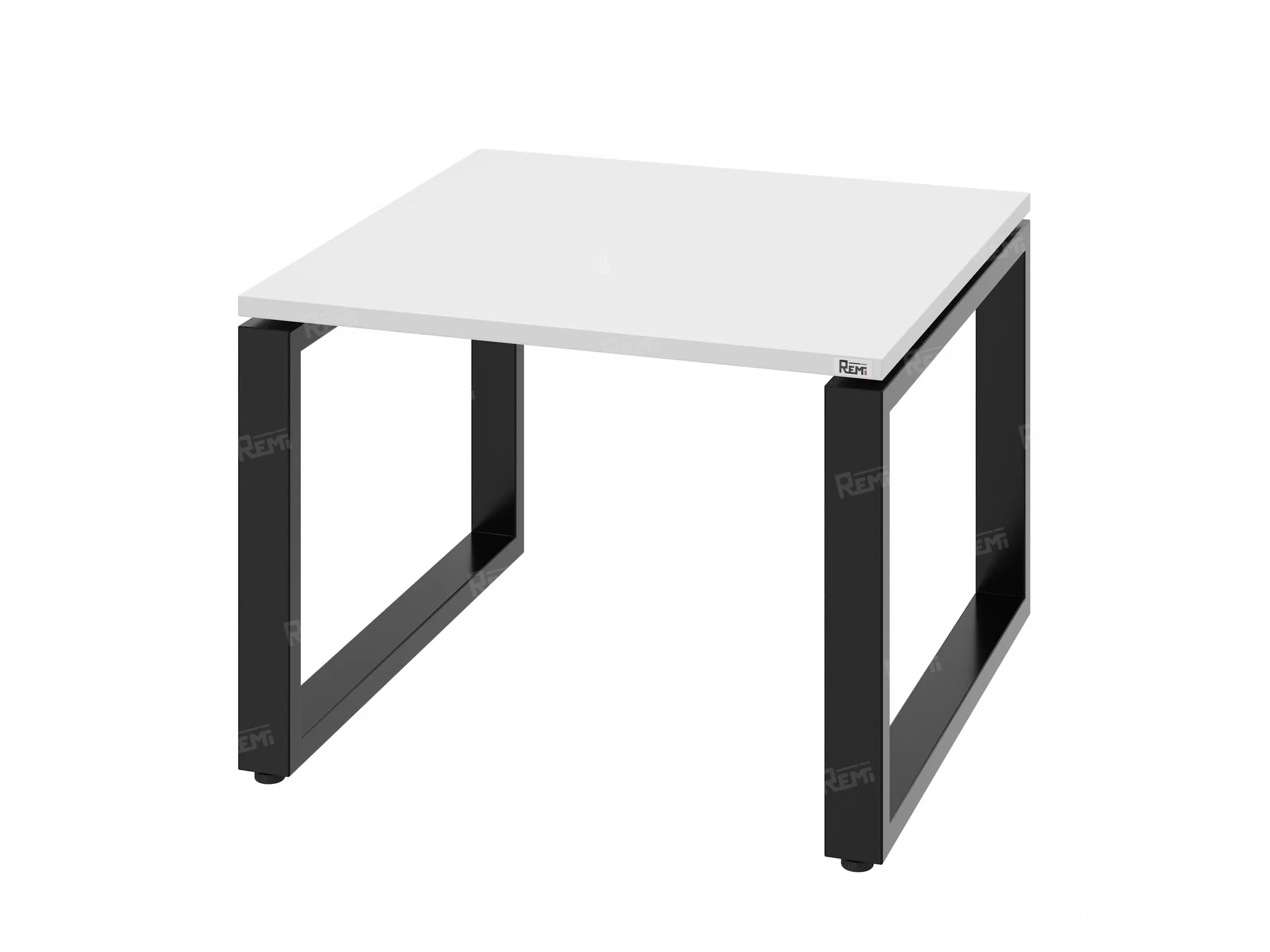 Журнальный стол с полкой 1200x800x550 RM182-12x8 Белый/Черный