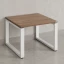 Журнальный стол с полкой 600x700x550 RM182-6x7 Дуб Юстус/Белый