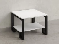 Журнальный стол с полкой 800x600x550 RM181-8x6 Белый/Черный