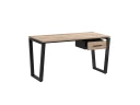 Стол прямой с подвесной тумбой, U-опора 1600x800x750 RM034-16x8 Дуб Маувелла/Черный