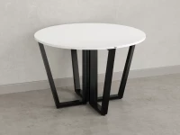 Круглый стол на U-образных опорах 1400x1400x750 RM188-14x14 Белый/Черный