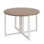 Круглый стол на О-образных опорах 1200x1200x750 RM187-12x12 Дуб Юстус/Белый