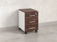 Тумба мобильная, 3 ящика 400x500x600 RM120-40x50 Дуб Апрельский шоколад/Белый