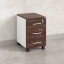 Тумба мобильная, 3 ящика 400x500x600 RM120-40x50 Дуб Апрельский шоколад/Белый