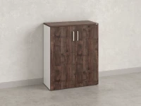 Шкаф распашной, регулируемые опоры, 3 уровня 900x420x1100 RM150-90x42 Дуб Апрельский шоколад/Белый