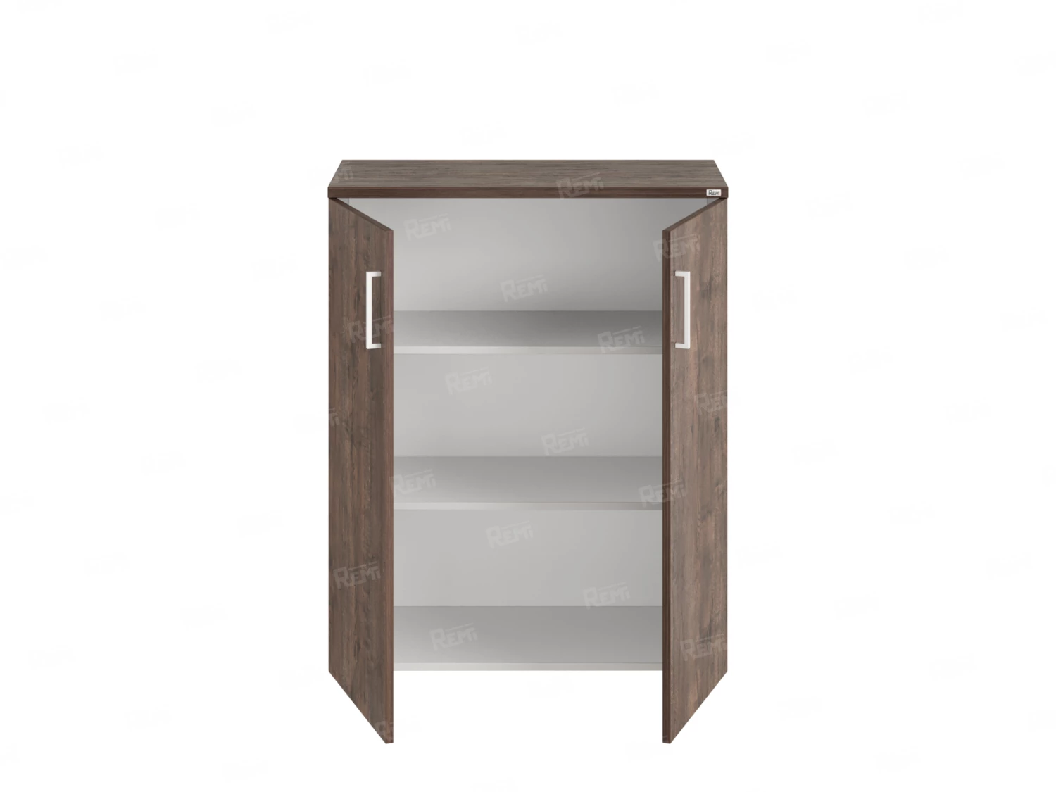 Шкаф распашной, регулируемые опоры, 3 уровня 900x420x1100 RM150-90x42 Дуб Апрельский шоколад/Белый
