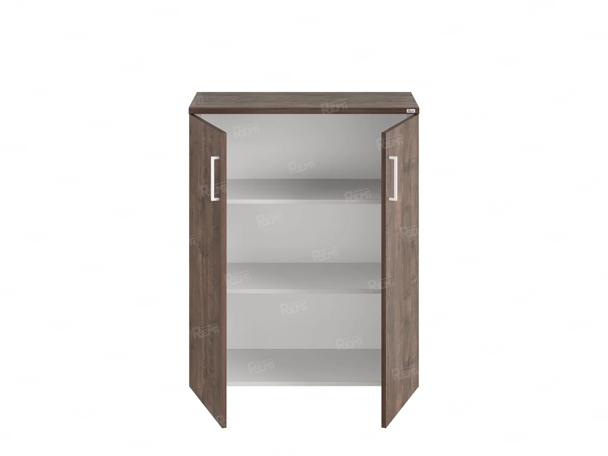 Шкаф распашной, регулируемые опоры, 3 уровня 900x420x1100 RM150-90x42 Дуб Апрельский шоколад/Белый