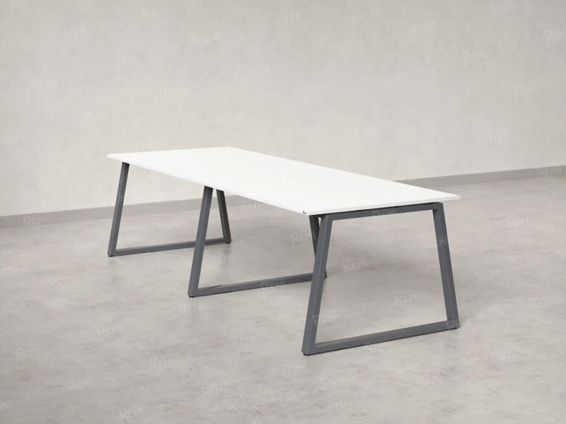 Cтол для переговоров, на A-обазном каркасе 2500x1650x750 RM083-250x165 Белый/Серый