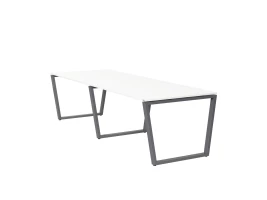 Cтол для переговоров, на V-обазном каркасе 2300x1600x750 RM082-230x160 Белый/Серый