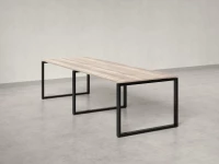 Cтол для переговоров, на О-обазном каркасе 2200x1400x750 RM081-220x140 Дуб Маувелла/Черный