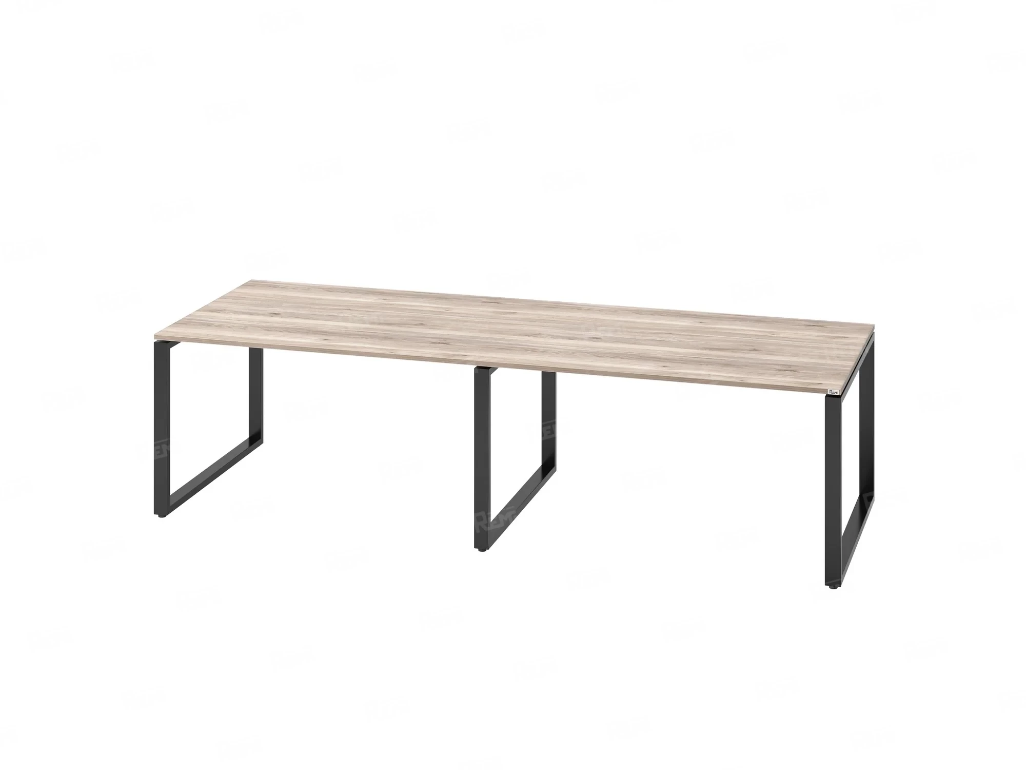 Cтол для переговоров, на О-обазном каркасе 2200x1400x750 RM081-220x140 Дуб Маувелла/Черный