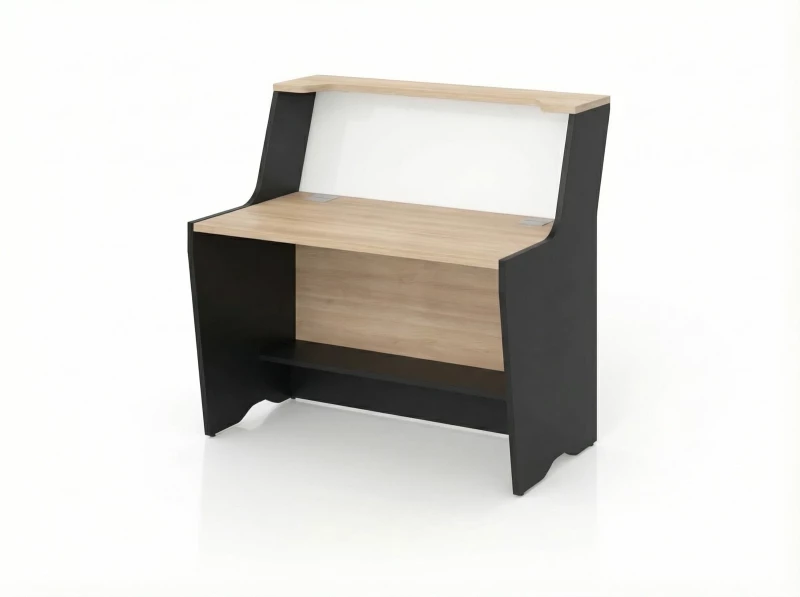 BRL RB083-140х82 Модуль прямой с вырезом, высокий 1400х822х1175 Акация/Черный