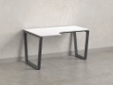 Стол угловой, U-опора, левый 1400x900/1200x750, RM051-14x9-12 Белый/Серый