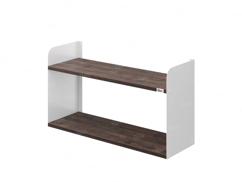 Полка настенная 900x300x500 RM190-90x30 Дуб Апрельский шоколад/Белый