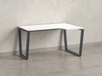Стол угловой, U-опора, правый 1800x900/1200x750, RM050-18x9-12 Белый/Серый