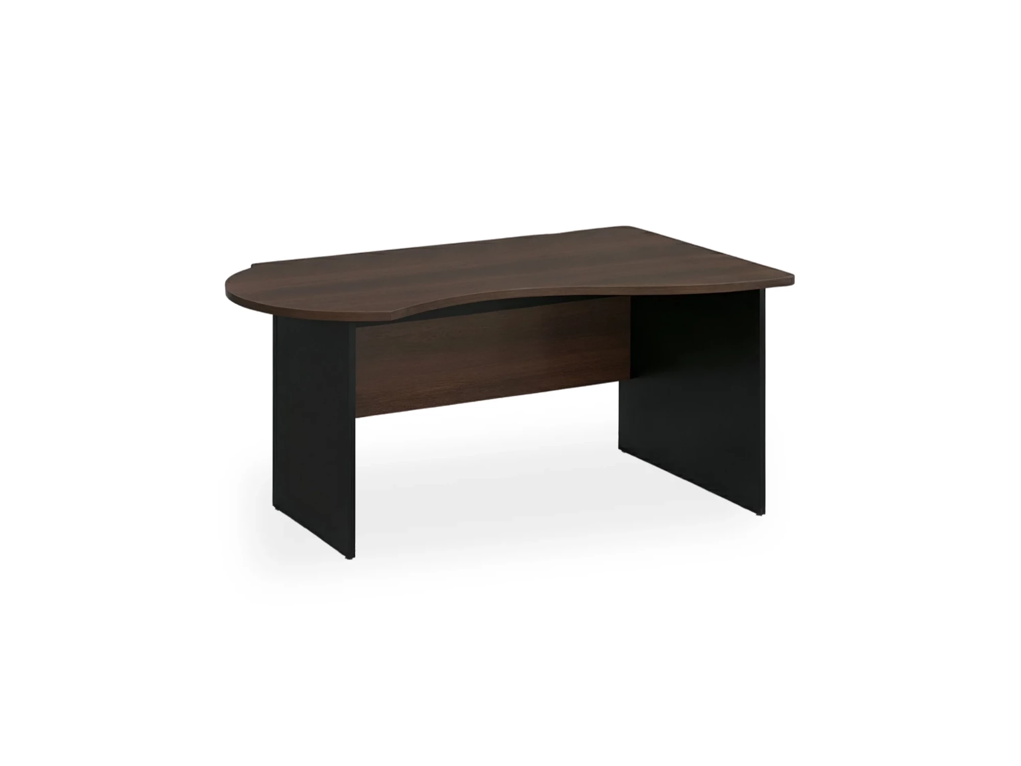 BRL RB004-160х100R Стол асимметричный правый 1600х1000х740 Венге/Черный