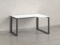 Стол угловой, О-опора, правый 1600x900/1200x750, RM054-16x9-12 Белый/Серый