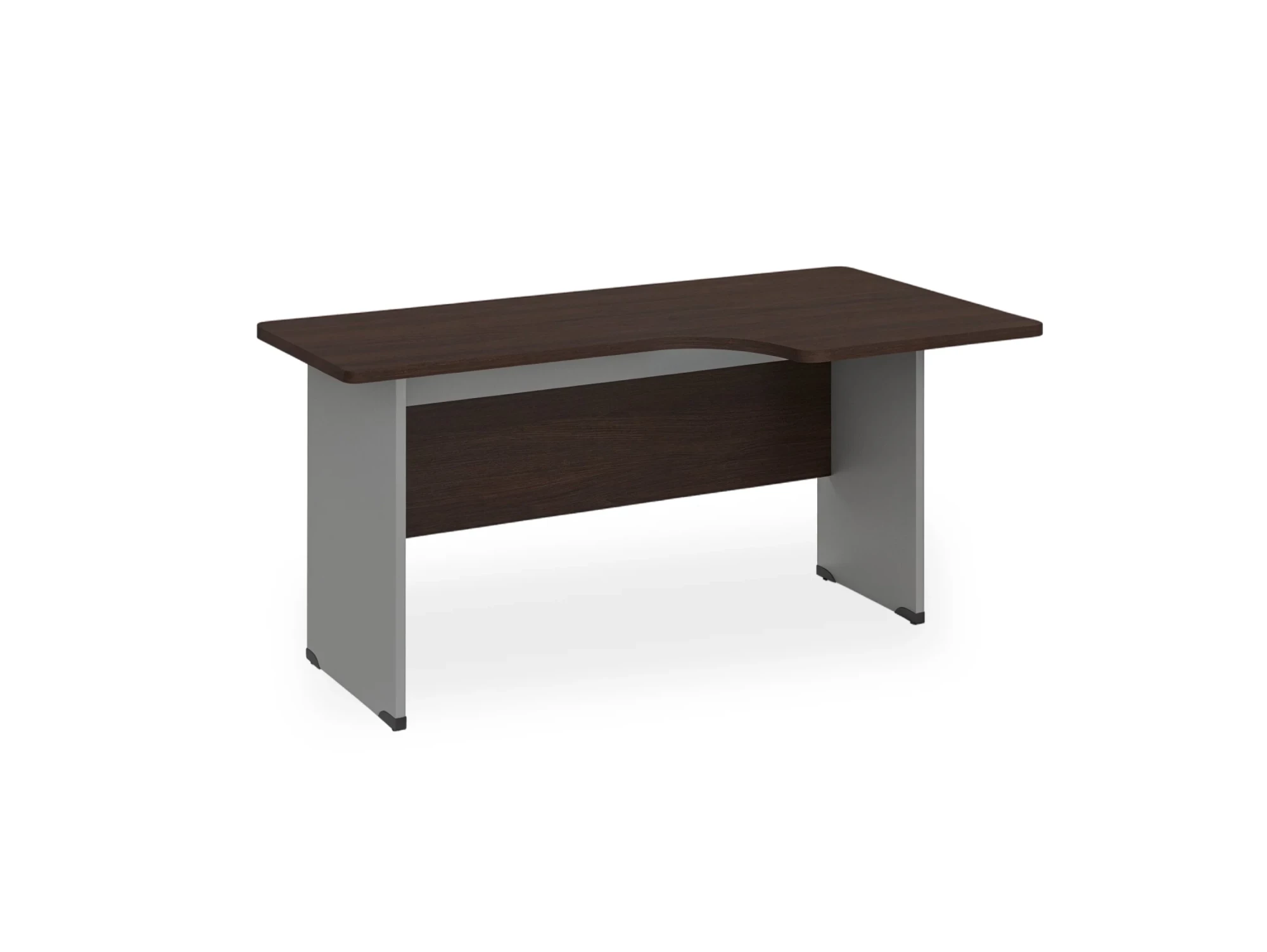 BRL RB085-140х95R Угловое рабочее место правое 1400х950х740 Венге/Серый вулкан-кий