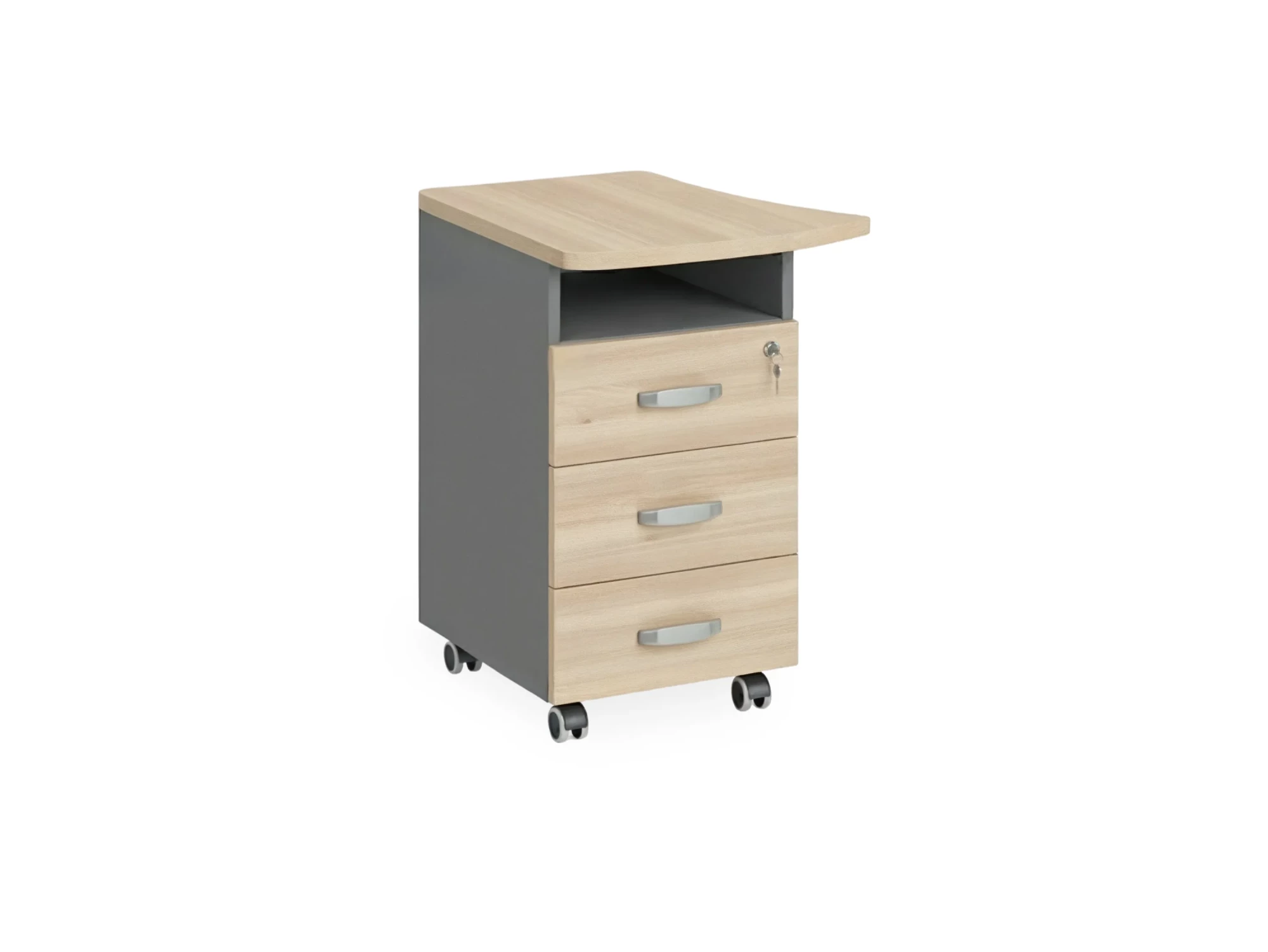 BRL RB085-53х60L Тумба приставная левая 530х600х740 Акация/Серый вулканический