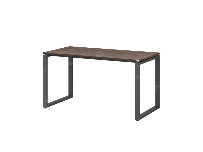 Стол прямой на O-образных опорах 2000x700x750 RM002-20x7 Дуб Апрельский шоколад/Серый