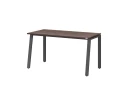 Стол прямой на Л-образных опорах 1800x800x750 RM004-18x8 Дуб Апрельский шоколад/Серый