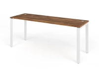 Стол прямой на металлокаркасе 1800x600x750 RTD069 Таксония шоколадная/Белый