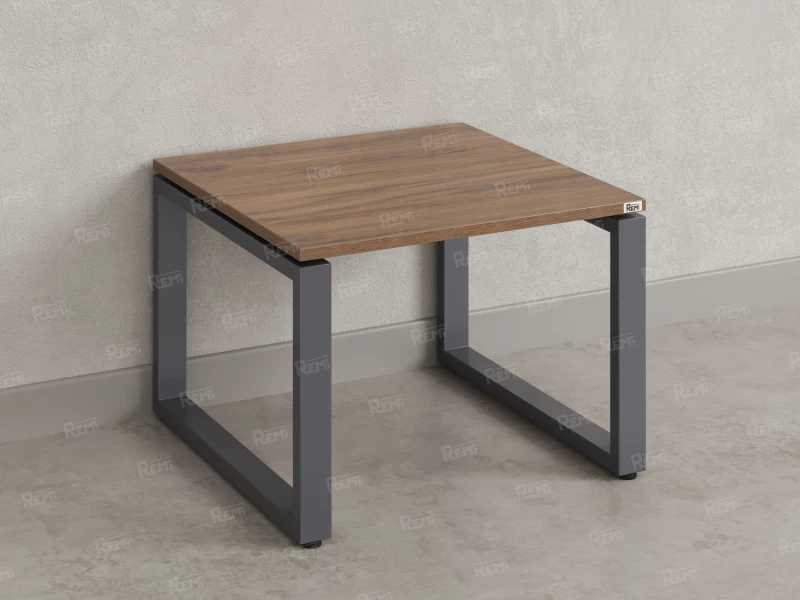 Журнальный стол с полкой 600x700x550 RM182-6x7 Дуб Юстус/Серый