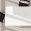 Стол прямой с подвесной тумбой 2 ящика, П-опора 1600x800x750 RM039-16x8 Белый/Черный