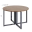 Круглый стол на О-образных опорах 1200x1200x750 RM187-12x12 Дуб Юстус/Серый