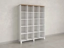 Стеллаж, 20 ячеек 1500х370х1980 RM144-150x37 Дуб Юстус/Белый