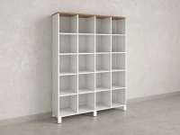 Стеллаж, 20 ячеек 1500х370х1980 RM144-150x37 Дуб Юстус/Белый
