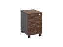 Тумба мобильная, 3 ящика 400x500x600 RM120-40x50 Дуб Апрельский шоколад/Серый