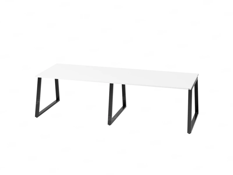 Cтол для переговоров, на A-обазном каркасе 2500x1650x750 RM083-250x165 Белый/Черный