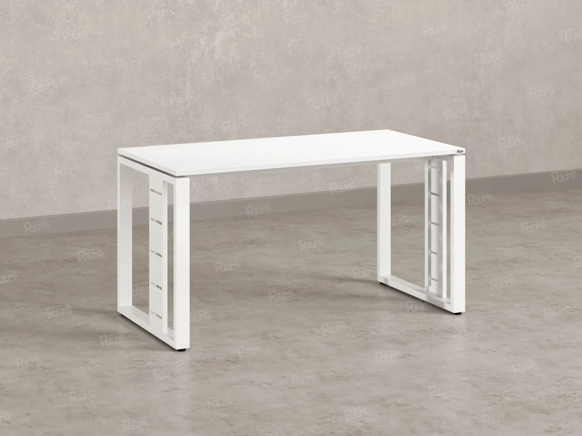 Стол прямой на О-образных опорах 1000x800x750 RM040-10x8 Белый/Белый