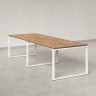 Cтол для переговоров, на О-обазном каркасе 2200x1400x750 RM081-220x140 Юстус/Белый