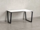 Стол угловой, U-опора, правый 1800x900/1200x750, RM050-18x9-12 Белый/Черный