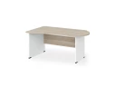 BRL RB004-180х120L Стол асимметричный левый 1800х1200х740 Шорвуд/Белый