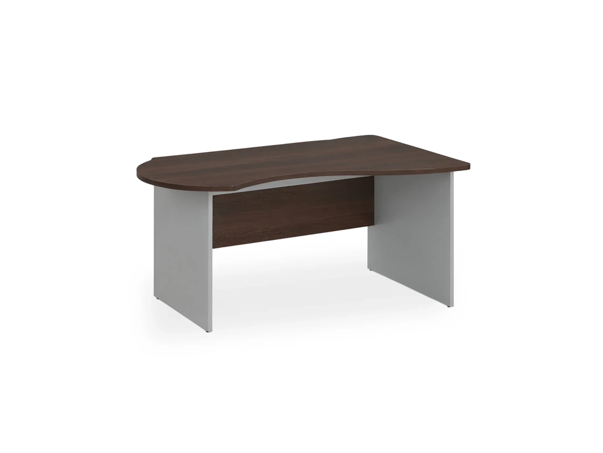 BRL RB004-180х120R Стол асимметричный правый 1800х1200х740 Венге/Серый вулкан-кий