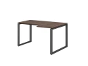 Стол угловой, О-опора, правый 1400x600/900x750, RM054-14x6-9 Дуб Апрельский шоколад/Серый