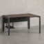 Стол угловой, экран металл, П-опора, правый 1800x600/900x750, RM058-18x6-9 Дуб Апрельский шоколад/Серый