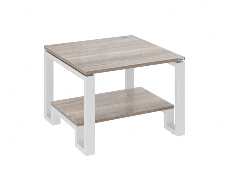 Журнальный стол с полкой 1200x600x550 RM181-12x6 Дуб Маувелла/Белый