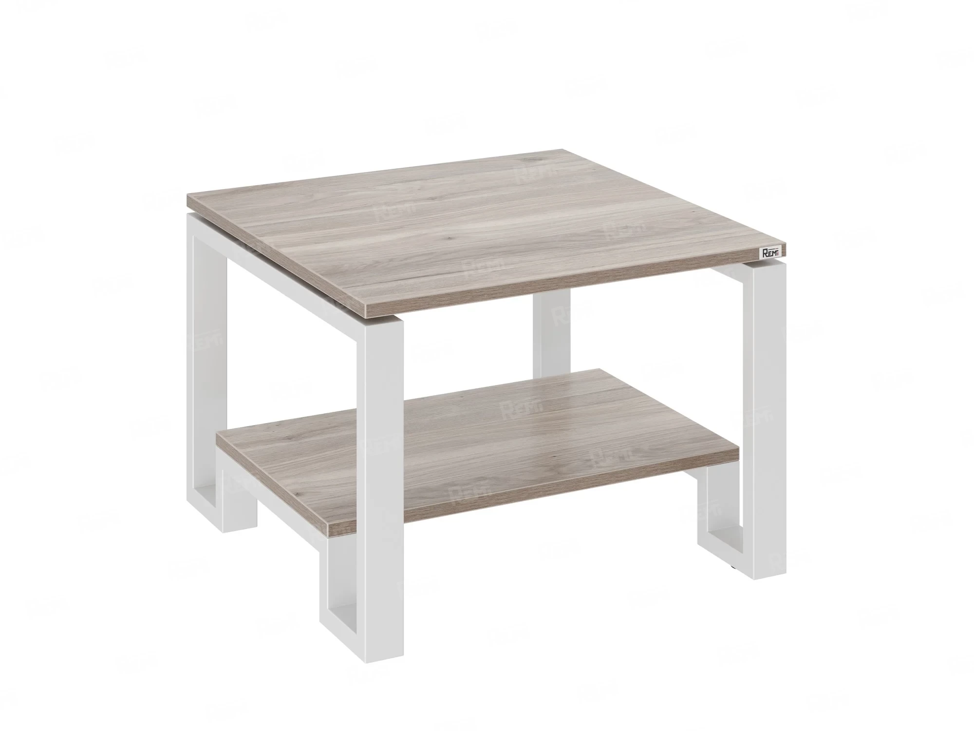 Журнальный стол с полкой 1200x600x550 RM181-12x6 Дуб Маувелла/Белый