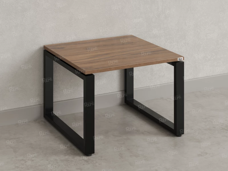 Журнальный стол с полкой 600x700x550 RM182-6x7 Дуб Юстус/Черный