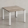 Журнальный стол с полкой 700x600x550 RM183-7x6 Дуб Маувелла/Белый