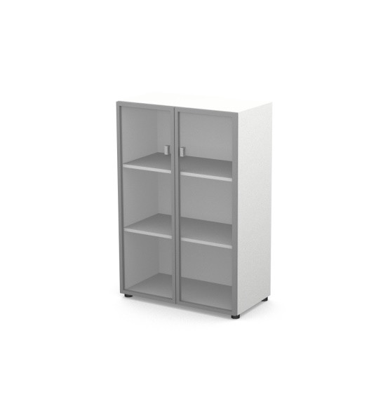 Шкаф 3 RE110 уровня, З/С ХДФ 79,8x42x120 см Белый/Белый, Серия Еврова | Europe