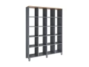 Стеллаж, 20 ячеек 1500х370х1980 RM144-150x37 Дуб Юстус/Серый